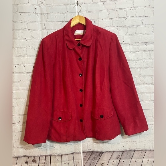 Alfred Dunner Jackets & Blazers - Alfred Dunner Womens Plus Size 16W Fully Lined Red Blazer Jacket